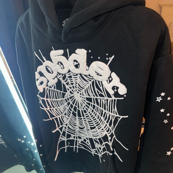 Black Spider OG Web Hoodie size medium - Picture 2 of 6
